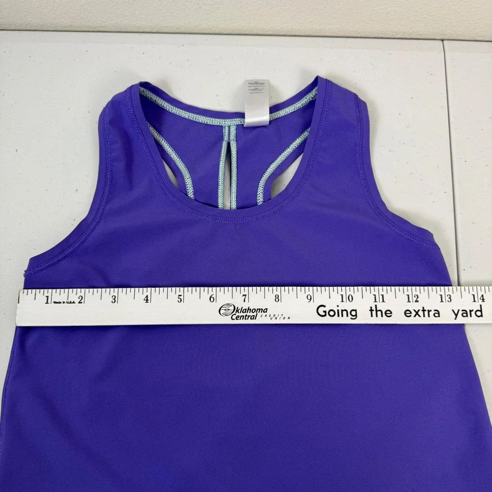 Ivivva Girls Lululemon Active‎ Tank Top Size 8 Purple Racerback Athletic Workout